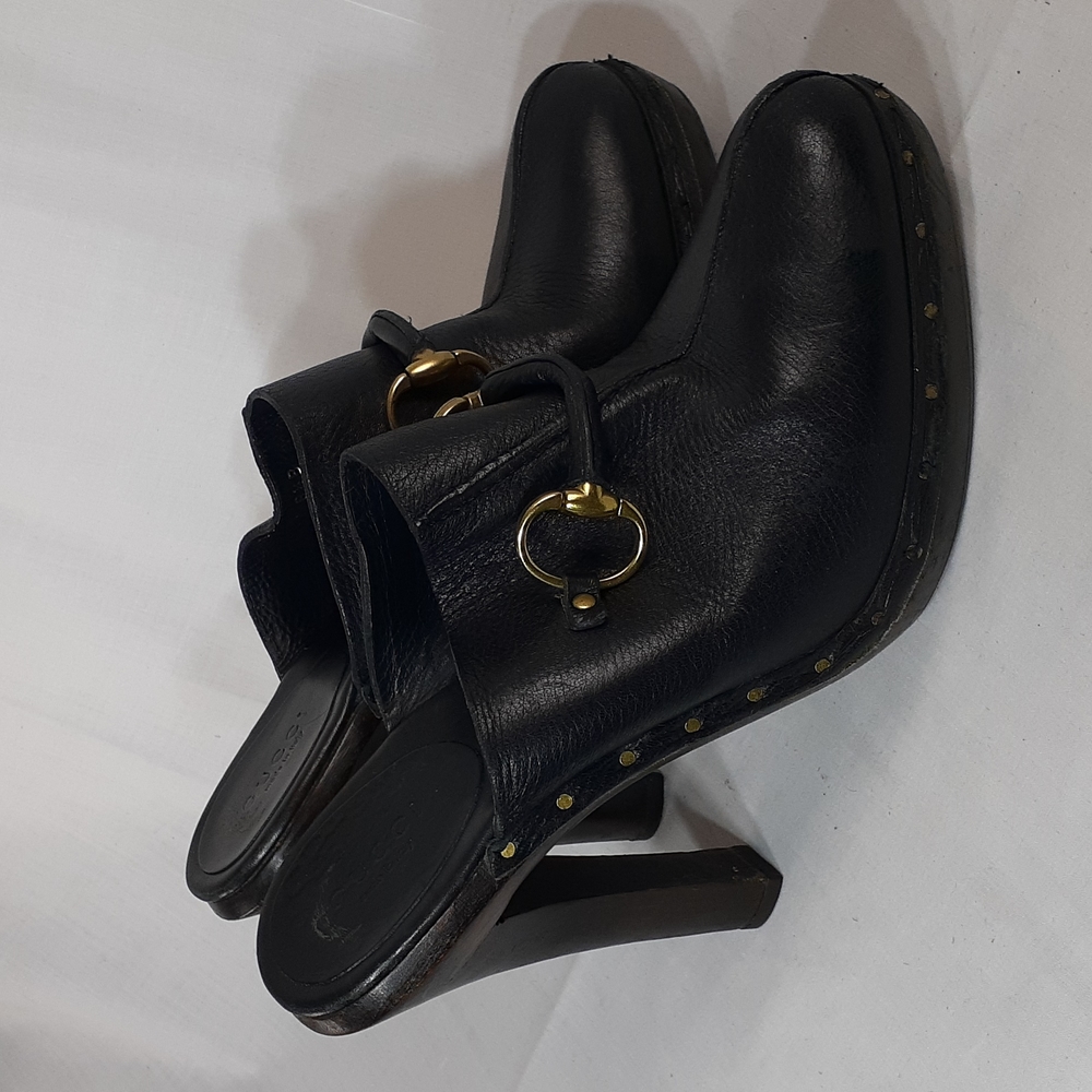 Gucci 90s leather mules heels platform - Picture 8 of 13